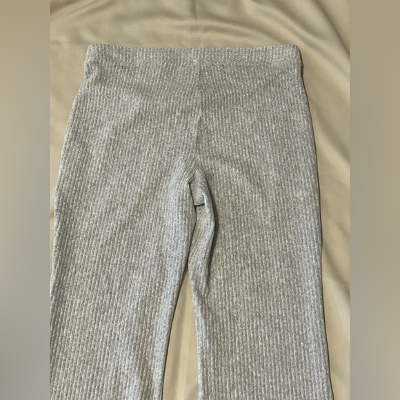 Aerie Women's Grey Ribbed Velour High Waist Skinny Flare Pants - XL - Picture 8 of 10